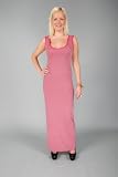 88u Ladies Pink Stripe Summer Long Maxi Dress Size12/14