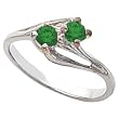 14K White Gold Tsavorite Ring