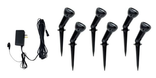 Brinkmann 828-0300-6 Low-Voltage LED Landscape Spotlight, 6 Pack