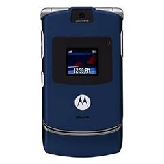 Motorola RAZR V3 Unlocked Phone with Camera, and Video Player--U.S. Version with Warranty (Blue)