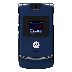 Motorola RAZR V3 Unlocked Phone with Camera, and Video Player--International Version with No Warranty (Cosmic Blue)