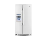 Review Whirlpool  / Whirlpool GS6NHAXVQ 25.6 cu. ft. Side-by-Side Refrigerator with 2 Adjustable SpillGuard Shelves, Cantilevered Shelving, Humidity-Controlled Crisper, External Ice/Water Dispenser with In-Door-Ice Dispensing System, and PuR Filtration: White