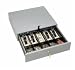 MMF Industries 225104001 Model 1040, Manager's Till Cash Drawer, 5-Currency, 5-Coin Compartments, Disc Tumbler Security Locking Cover, 17-11/16W x 3-13/16H x 15-3/4D Inch, Key Lock, Under Counter, Gray, Heavy-Gauge Steel (Each)