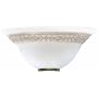 wei�/braun farbene Wandhalbschale Toulouse, 90167/&hellip von Brilliant