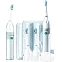 Philips Sonicare Essence E5550 Rechargeable Toothbrush System with 2 Handles, 4 Brush Heads, 1 Brush Head Holder, 2 Travel Cases