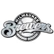 Milwaukee Brewers Silver Auto Emblem - Baseball Sports Merchandise