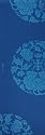 Gaiam Wisdom Rubber Yoga Mat (Blue Medallion)