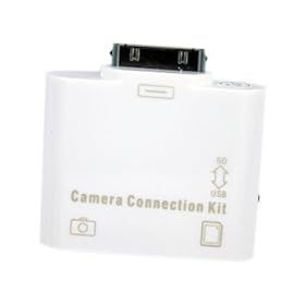 PortaCell Apple iPad USB Adapter & SD Card Reader - 2 in 1 Camera Connection Kit for Apple iPad, iPad 2, The New iPad 3rd Gen.