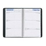 At-A-Glance(R) DayMinder(R) Ruled Weekly Appointment Book, 4 7/8in. x 8in., Black With Telephone/Address, JanuaryDecember 2004