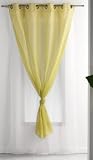 Voile double uni r�versible 1 panneau a oeillets : 140 x 240 cm 100 % polye