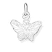 Pendant - Sterling Silver Diamond Cut Butterfly Charm