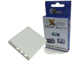 Ex-Pro High Power Plus+ 2 Year Warranty Replacement Lithium Li-on Digital Camera Battery for Praktica :- Luxmedia 8403, 8503,8303, 7403, 7303, 7203, 6503, 6403, 6105, 12-HD