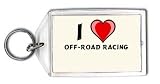 I Love Off-road racing Keychain