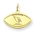 14K Arizona Cardinals Small Football w/Logo & Name