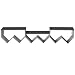 ZIG ZAG WALL MOUNT MEDIA SHELF