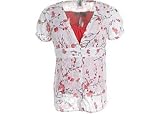 Plus C.B. Casual Pink Burnout Shirt With Tank