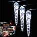 Solar Powered Four Inch Icicle XMAS Lights - Set of 20