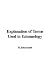 Book Explanation of Terms Used in Entomology