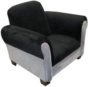 Newco Kids Deluxe Kids Chair, Black Velvet with White Sequins by Newco Kids