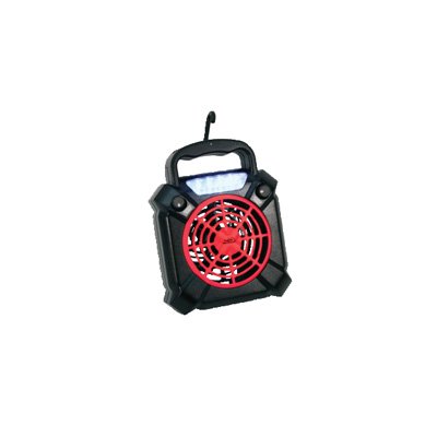 Battery Powered Mini Fan Hanging Tent Fan with LED Light Bulb Portable RV Cab Fan