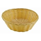 Poly Wicker Round Food Basket 200 x 70mm. Box of 6.