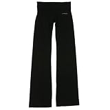 LYP - Black World Gym Ladies Fold Over Yoga Pant