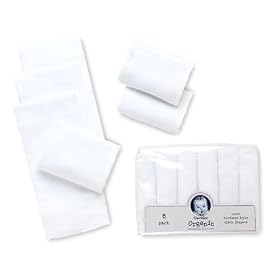 Gerber Pre-folded Organic Cotton Cloth Diaper, 6 Pack
