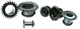 Black Titanium Blackline Laser Cut Blade Plugs 0G - Sold Individually