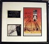 Charlton Heston autographed signature cut & Kim Hunter Linda Harrison autographed 8x10 (Planet of the Apes) matted & framed