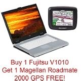 Fujitsu LifeBook V1010 w/FREE Magellan GPS 15.4 Notebook (1.6GHz Core 2 Duo T5200 2GB RAM 120GB HDD DL DVD-RW Vista Business)