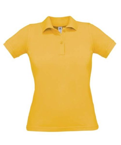 POLOSHIRT DAMEN GOLD, gold