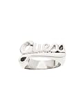 GUESS GUESS Logo Ring, Size 7, SILVER