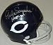 Gale Sayers Autographed/Hand Signed Throwback Chicago Bears Mini Helmet with HOF 77 Inscription