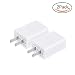 USB Wall Charger FOBSUNLAND ®. USB Wall Plug 5V 2A AC Power Adapter Compatible with iPhone,Pad,Samsung,Tablet,Kindle and More (White 2pack)