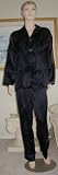 MARRIKAS Charmeuse WOMENS Silk Black Pajamas MEDIUM (32-34)