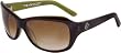 Tres Noir Brown and Moss Green THE KNOCKOUT Sunglasses w/ Brown Fade Lens
