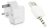 Genuine Apple iPod USB Mains Charger & FREE Charging Pin For iPod Shuffle 2G 1GB 2GB
