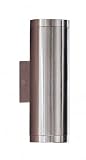 Riga - Tall Stainless Steel Up/Down Outdoor Wall Light - 84002 - by Eglo