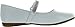 Little Angel Kelly-767E Girls Patent Leatherette Round Toe Rhinestone Mary Jane Ballerina Flat