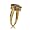 Ladies 14KT Yellow Gold Ring Mystic Fire Topaz Diamond