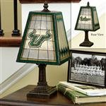 South Florida Bulls USF NCAA Art Glass Table Lamp