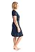 Kindred Bravely Angelina Ultra Soft Maternity & Nursing Nightgown Dress (Navy Blue, Large)