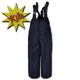 big and tall ski pants-Sportcaster Youth Black Ski Snow Waterproof Bib Size XL
