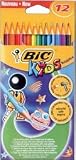 BIC KIDS Evolution Pencils Colour Splinter-proof Wood-free Vivid Assorted Ref 829029 [Wallet 12]