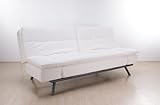 Zentro Leather Convertible Sofa - White (White) (80