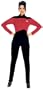 Star Trek The Next Generation Jumpsuit Uniform Costume (Red)