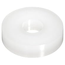 Round Spacer, Nylon, Inch, 1/8" Length, 1/2 Screw Size, Pack of 100