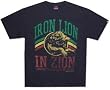 ZION ROOTSWEAR - Distressed Lion - Black T-shirt