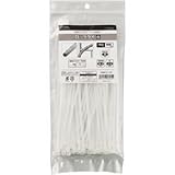 （まとめ） オーム電機 ロックタイ 150mm 白 LT-150W100WH 1袋（100本） 【×15セット】