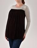 bailey 44 long sleeve scoop neck trapeze maternity tee